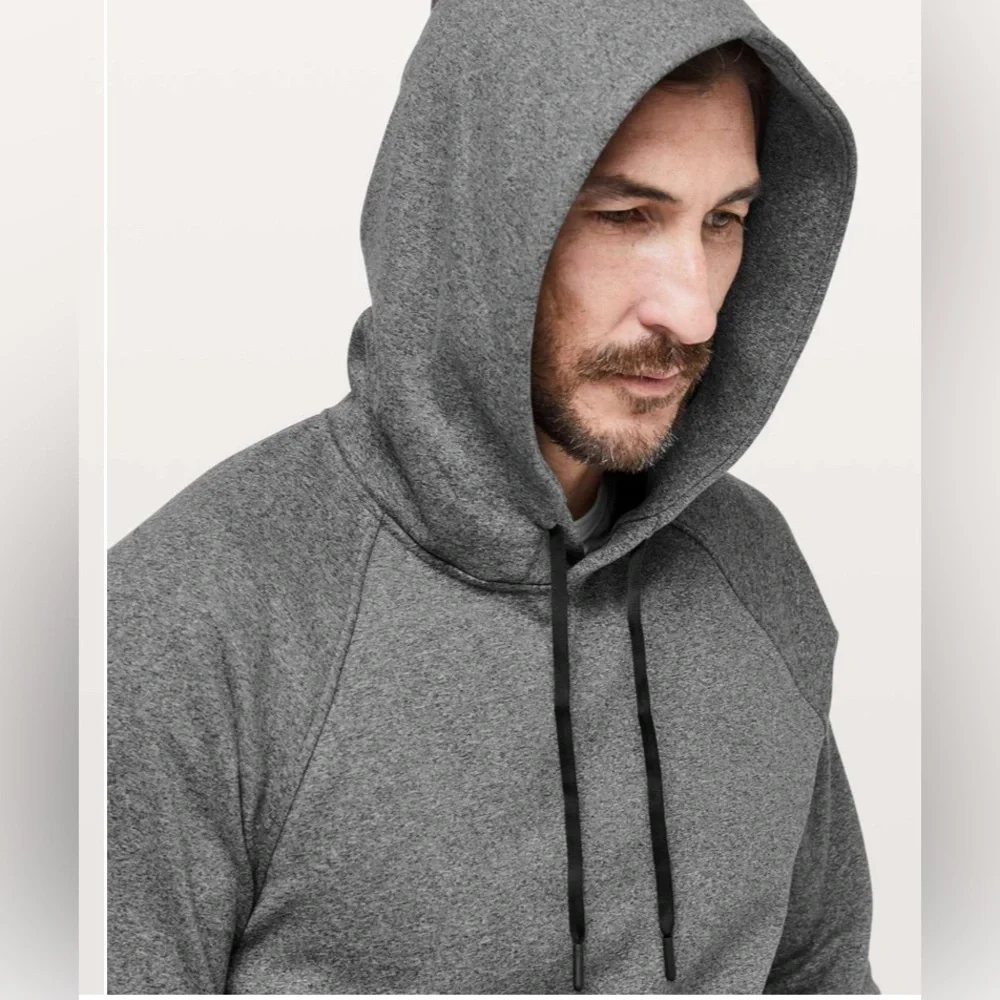 Men’s Lululemon Gray City Sweat Pullover Hoodie Thermo Size XS